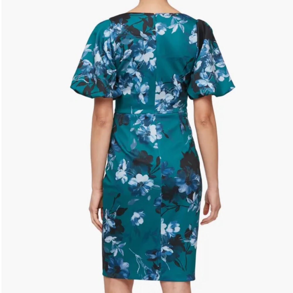 Alex Evenings Ruched Ruffle Sheath Dress - Picture 2 of 4
